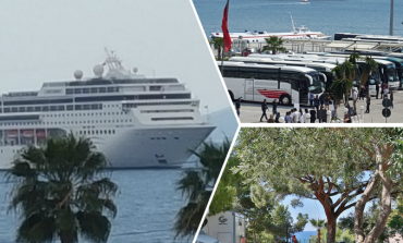 2300 TURISTË NË SARANDË/ Kroçera gjigande "zbarkon" në qytetin bregdetar (PAMJET)