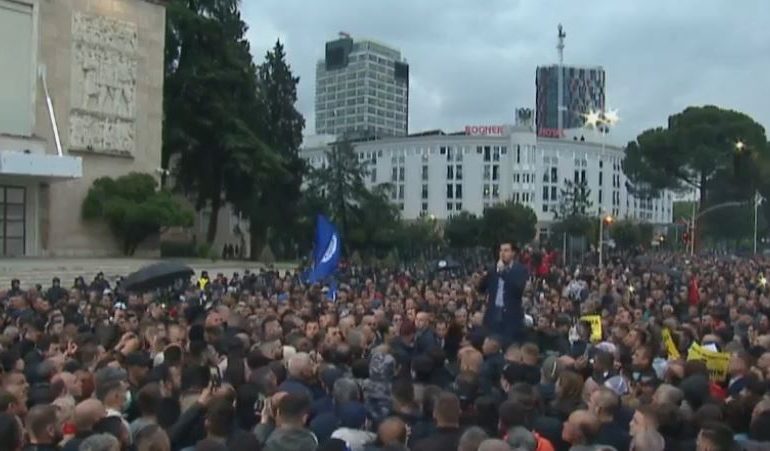 PROTESTA E OPOZITËS/ Basha paralajmëron: Asgjë s’na ndal SOT!