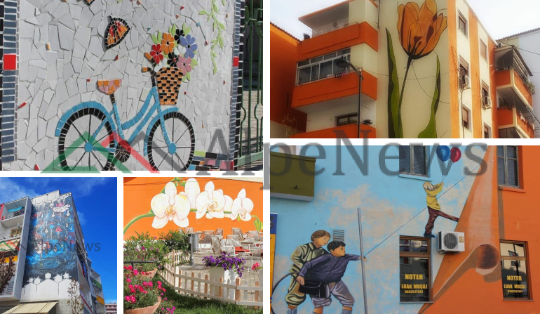 ART NË ÇDO LAGJE/ Pamjet fantastike nga muralet në Fier
