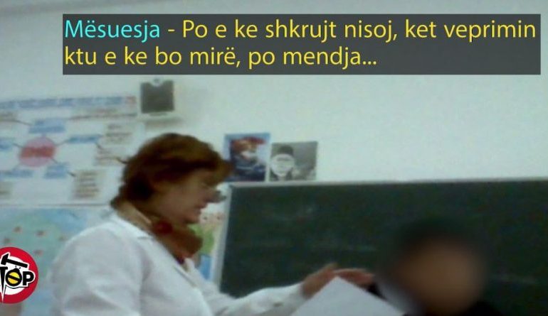 “DO TË MBYS O KU*KË”/ Mësuesja fyen e dhunon fizikisht fëmijët e klasës së 4 (VIDEO)