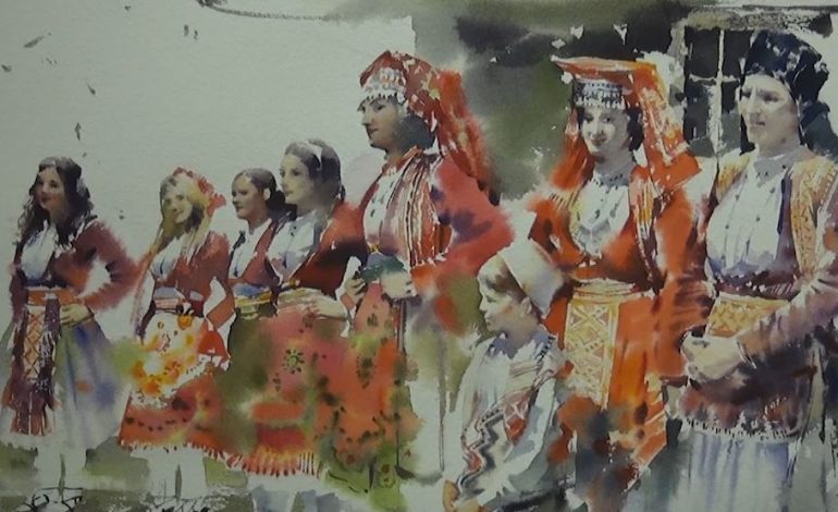 ARTI NA BASHKON ME BE/ 28 mjeshtra akuareli ekspozitë në Fier me punimet më të mira