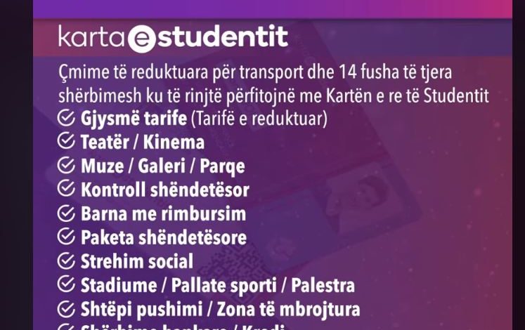 KARTA E STUDENTIT/ Rama publikon videon: Me këtë informacion mbi shërbimet e përfituara…