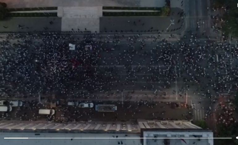 PAMJET ME DRON/ Ja pjesëmarrja në protestën e PD-LSI, 9 ditë para zgjedhjeve