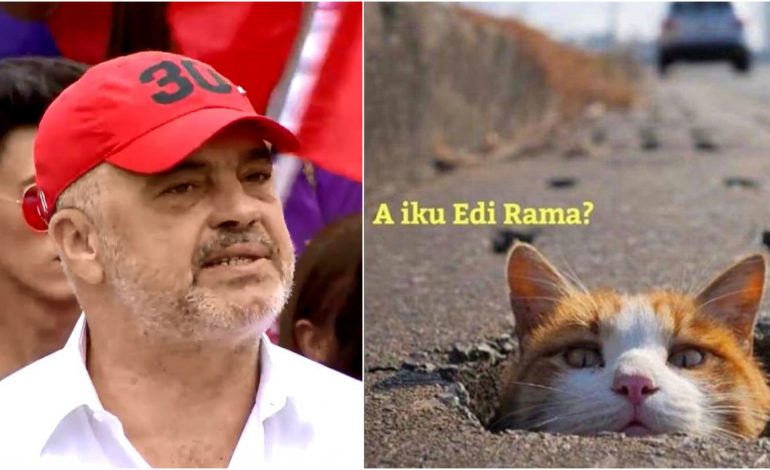 “A IKU EDI RAMA”? Kryeministri POSTON memen, ka një mesazh për opozitën (FOTO)