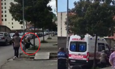 "E KISHIN HEQUR NGA PUNA"/ 30-vjeçari u hodh nga kati i 7-të. Gruaja vajton me britma mbi trupin e tij (VIDEO)