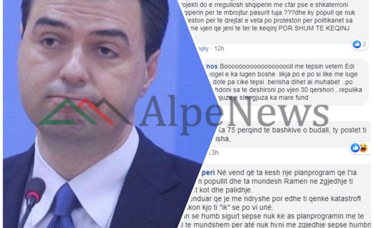 30 QERSHORI ËSHTË VDEKJA DHE VARRIMI I PD/ Qytetarët “MASAKROJNË” kryetarin: Shkaktari je ti Lulzim Basha (FOTO)
