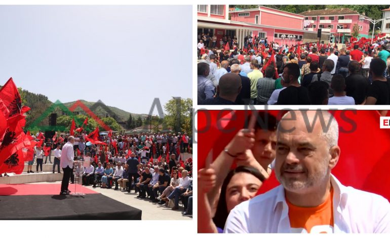 “MIRË SE ERDHE ZOTI KRYEMINISTËR”/ Ja si e PRITI Çorovoda, Ramën në PREZANTIMIN e kandidatit në Skrapar (FOTO)