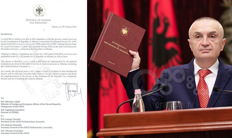 “TË PAVLEFSHME”/ Meta njofton OSBE/ODHIR: Procesi zgjedhor është nul