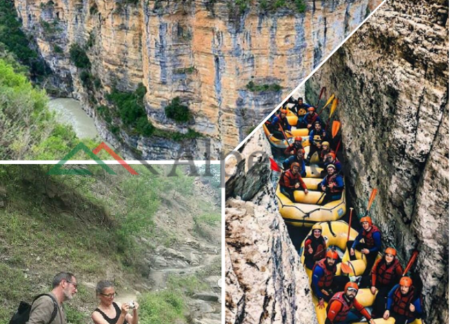 “VATËR” AVENTURASH/ Kanionet e Osumit “pushtohen” nga turistët (PAMJET)