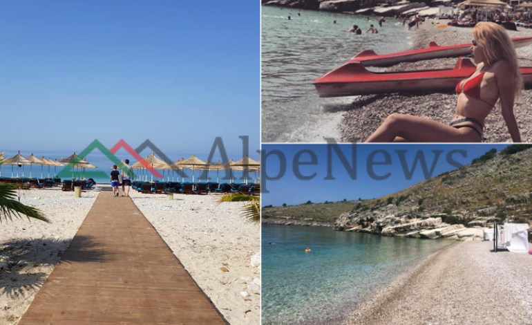 LARG ZHURMËS/ Plazhi Llaman në Himarë plot me pushues “besnikë” (PAMJET)