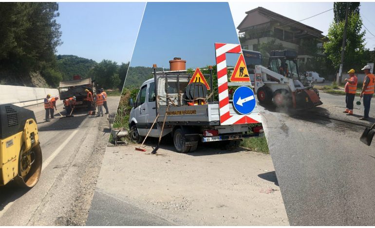 NIS RIKONSTRUKSIONI I RRUGËS KOMBINAT-NDROQ/ Veliaj: Krahë të lehta e punë të mbarë për skuadrat në terren (FOTO)