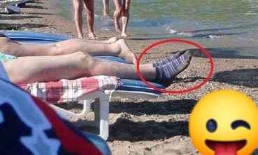 FOTO E DITËS/ E kush tha që në plazh është vapë?!
