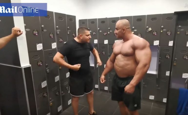 DO SHKRIHENI SË QESHURI/ Sfida mes atij me muskuj dhe… (VIDEO)