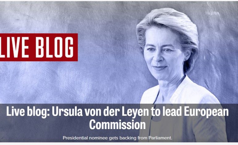 ZGJIDHET PRESIDENTE E KE/ Soreca mesazh urimi për Ursula Von Der Leyen