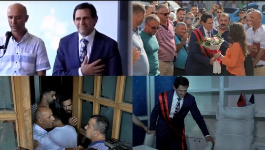 FOTO LAJM/ Mziu braktis në zyrë fotografinë e Ilir Metës kokëposhtë
