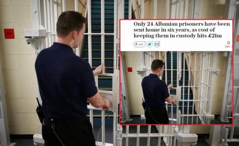 VETËM 24 TË BURGOSUR JANË DËRGUAR NË SHTËPI NË GJASHTË VJET/ Mediat Angleze: Kostoja e mbajtjes së tyre në arrest kushton...