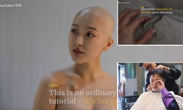 EMOCIONOI MILIONA NJERËZ/ Vajza me kancer filmon seancen e kimioterapisë dhe rënies së flokëve  (VIDEO)