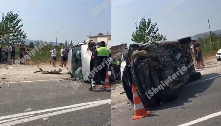 AKSIDENT MES DY MAKINAVE NË THUMANË/ Katër të plagosur me urgjencë drejt Tiranës