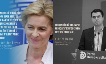 FOTOFAKT I RAMËS/ Presidentja e KE shprehet e indinjuar me BE-në për negociatat, Basha i del kundër: Fajin e ka qeveria shqiptare