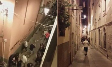 NGA MIQËSORE KTHEHET NË "LUFTË"/ Shikoni si tifozët polakë dhe ata italianë përplasen në rrugët e Sardenjës (VIDEO)