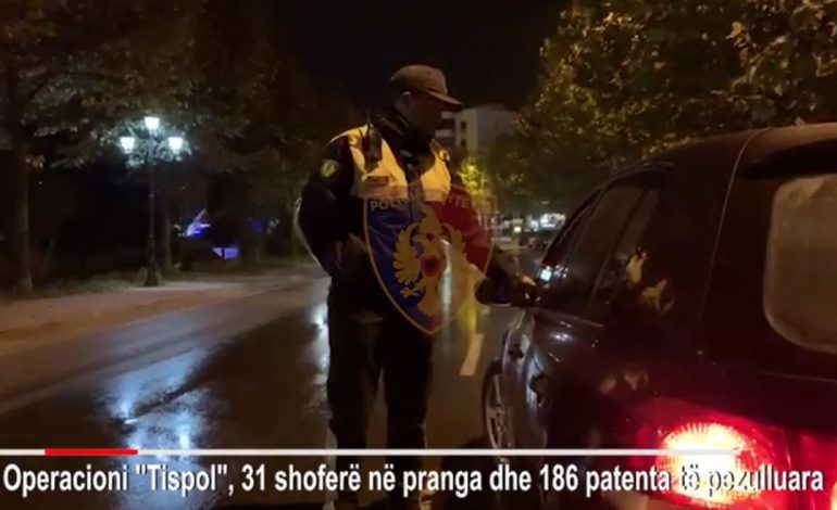 “ME 174 KM/H DHE GARA ME…”/  Policia në aksion: 31 shoferë në pranga, 186 patenta të pezulluara dhe 4624 gjoba (VIDEO)