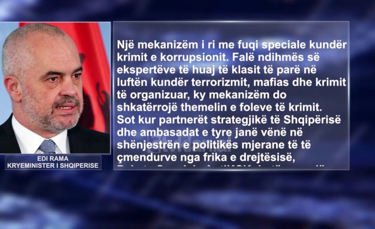 “KAP Ç’TË KAPËSH”/ Rama prezanton sot paketën Anti-KÇK: Do shkatërrojë foletë e krimit