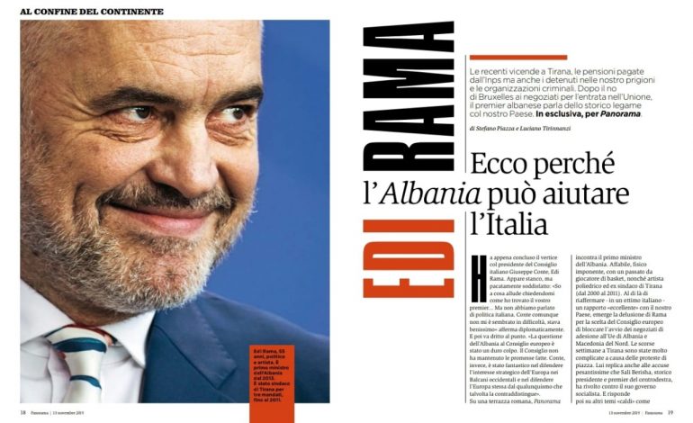 INTERVISTA/ Rama për revistën prestigjoze italiane: Ja përse Shqipëria mund të ndihmojë Italinë