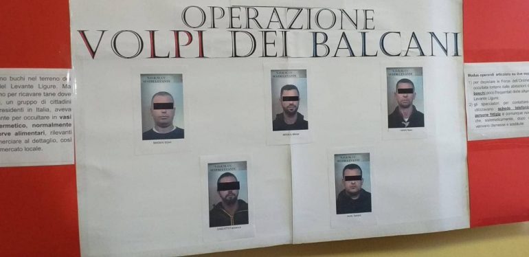 “DHELPRAT E BALLKANIT”/ Arrestohen 4 shqiptarë në Itali, mbillnin drogë në vazo hermetike e më pas i groposnin në pyll(Emrat+Foto)
