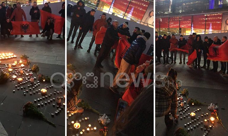 TËRMETI TRAGJIK/ Shqiptarët në Suedi lutje dhe qirinj për viktimat e tërmetit (VIDEO)