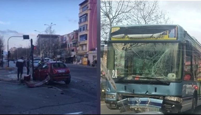 PO TRANSPORTONTE TURISTË NGA TIRANA NË KOSOVË/ Autobusi përplas makinën në Rubik, një i vdekur