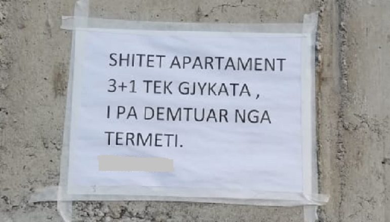 FOTOLAJM/ Tërmeti ndryshon mënyrën e “marketingut” të banesave në Shqipëri