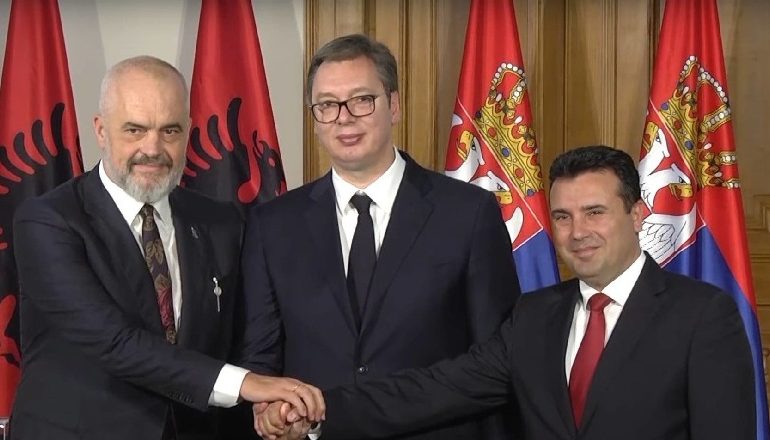 MINISHENGENI BALLKANIK/ Vuçiç e Zaev priten nga Rama në Tiranë, nis takimi i parë informal