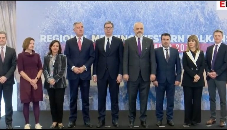 MINISHENGENI/ Liderët e Ballkanit Perëndimor mbërrijnë në Tiranë, foto para konferencës për shtyp