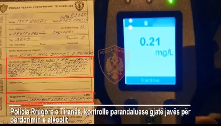 TË DEHUR PA PATENTË DHE KASKË/ Policia rrugore bën kërdinë me arrestime dhe gjoba në Tiranë (VIDEO)
