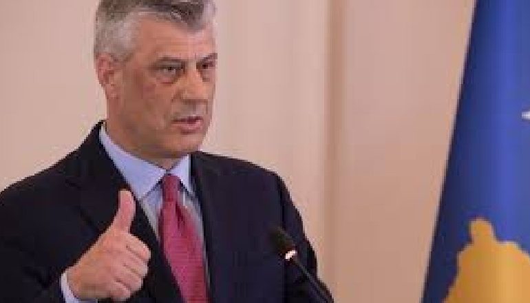 FALENDERON PRESIDENTIN TRUMP/ Hashim Thaçi përshëndet hapjen e linjës hekurudhore mes Kosovës dhe Sebisë