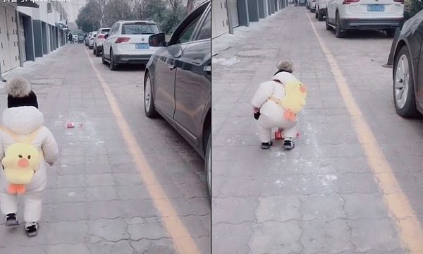 SHOFERI HEDH SHISHEN PLASTIKE NGA DRITARJA/ Mahnit vogëlushi me gjestin e tij (VIDEO)