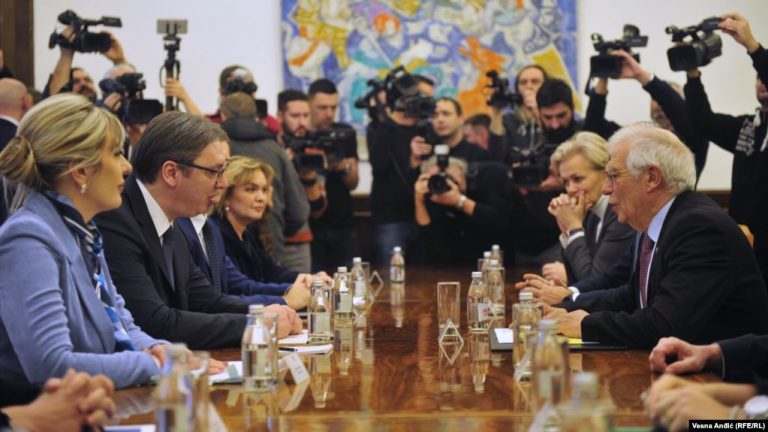 BORELL TAKIM ME VUÇIÇ/ “BE e njeh Kosovën, përfaqësues të posaçëm për dialogun Prishtinë- Beograd”