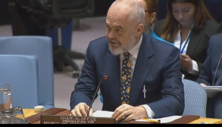 RAMA NË OKB/ “Do monitorojmë zbatimin e marrëveshjes së paqes në Ukrainë”