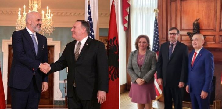 VIZITAT NË SHBA/ Ramën e pret Pompeo në DASH dhe Këshilltari i Trump në Shtëpinë e Bardhë, Meta (mezi) takon Palmer në ambasadën shqiptare