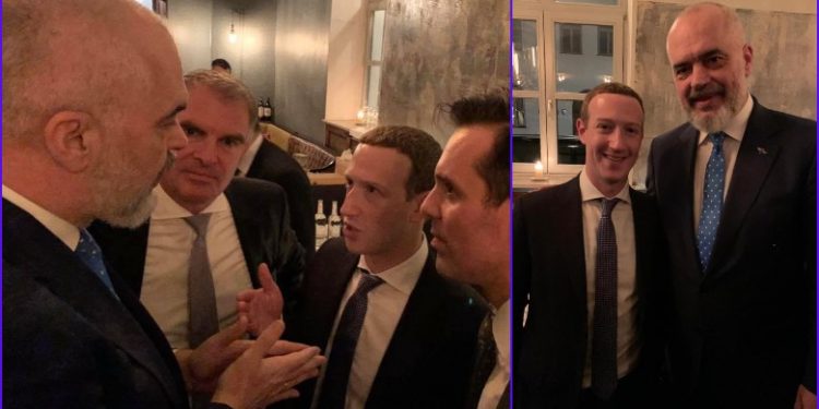 FOTOLAJM/ Konferenca e Donatorëve, Rama takon në Mynih krijuesin e “Facebook”, Mark Zuckerberg