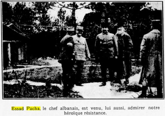 “LE TEMPS” 1916/ Esat Pasha i dhuroi 5 mijë franga ushtrisë franceze