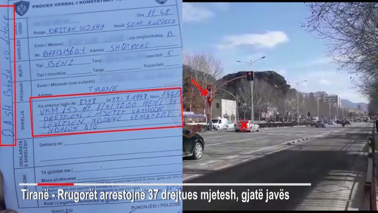 POLICIA PO JU VËZHGON/ 37 drejtues mjetesh në pranga, nami me gjoba (VIDEO)