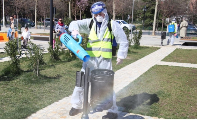 KORONAVIRUSI/ Në Sarandë asnjë rast pozitiv, dezinfektohet i gjithë qyteti