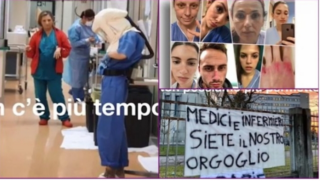 ME SHENJA NË FYTYRË DHE TË RRASKAPITUR/ Mjekët në Itali mesazh qytetarëve: Rrini në shtëpi, jemi të lodhur e s’kemi kohë as…