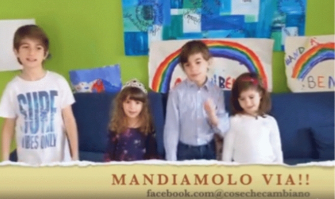 “TA DËBOJMË KORONAVIRUSIN”/ 4 fëmijët italianë që ngrohën zemrat e të gjithëve vijnë me një tjetër mesazh sensibilizues (VIDEO)