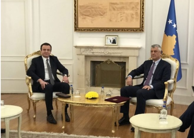 RRËZIMI I QEVERISË NË KOSOVË/ Presidenti Thaçi fton Kurtin të parin në konsultim
