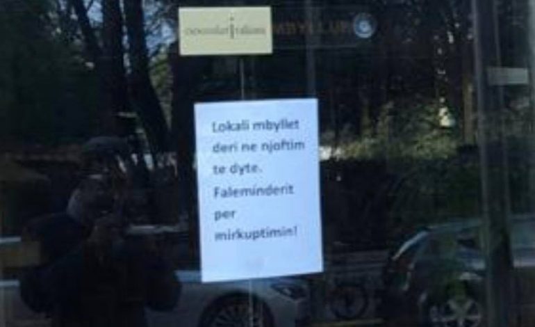 KORONAVIRUSI NË SHQIPËRI/ Rama publikon FOTON e lokalit që mbyllet në bllok: Për hajër ju daltë e na daltë kjo sakrificë