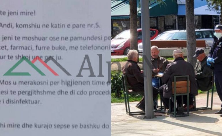 LETRA PREKËSE/ Studenti i mjekësisë i ofron të moshuarve të pallatit ndihmë: Iki unë në farmaci e furrë buke. Më telefononi