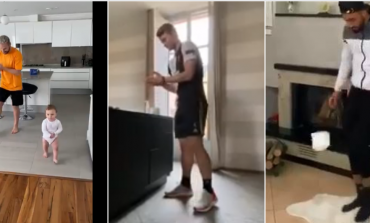 "STAY AT HOME CHALLENGE"/ Nga Shkodran Mustafi tek Mathijs De Ligt, ja si luajnë  futbollistët me letër higjenike (VIDEO)