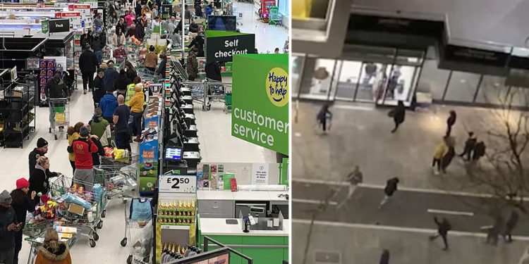 KORONAVIRUSI NË BRITANI/ Njerëzit thyejnë xhamat e marketeve për të vjedhur ushqime